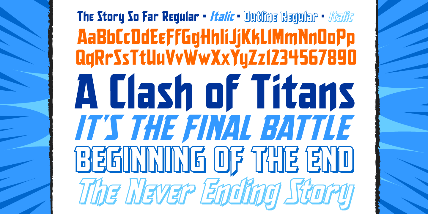 The Story So Far Font Poster #1