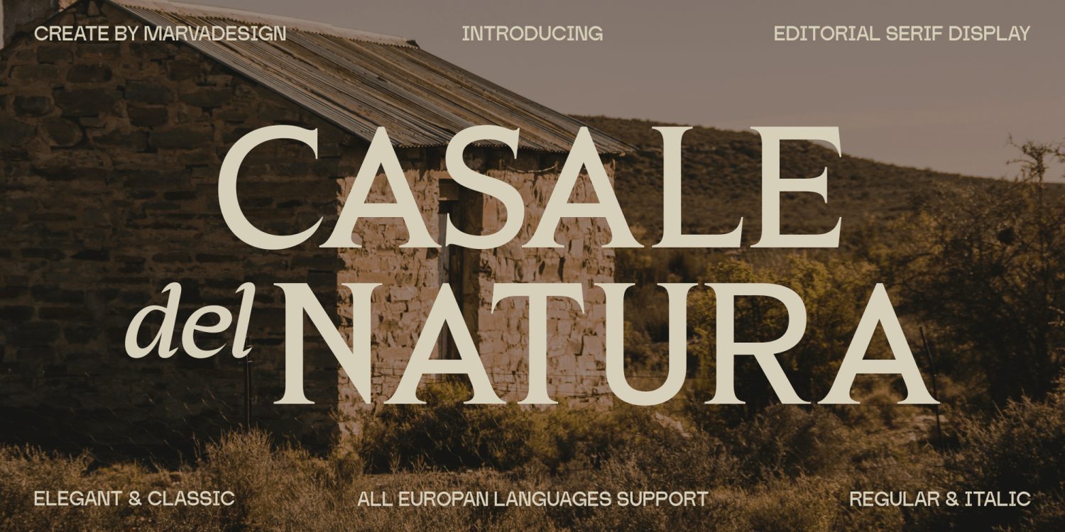 Casale Del Natura Font Family
