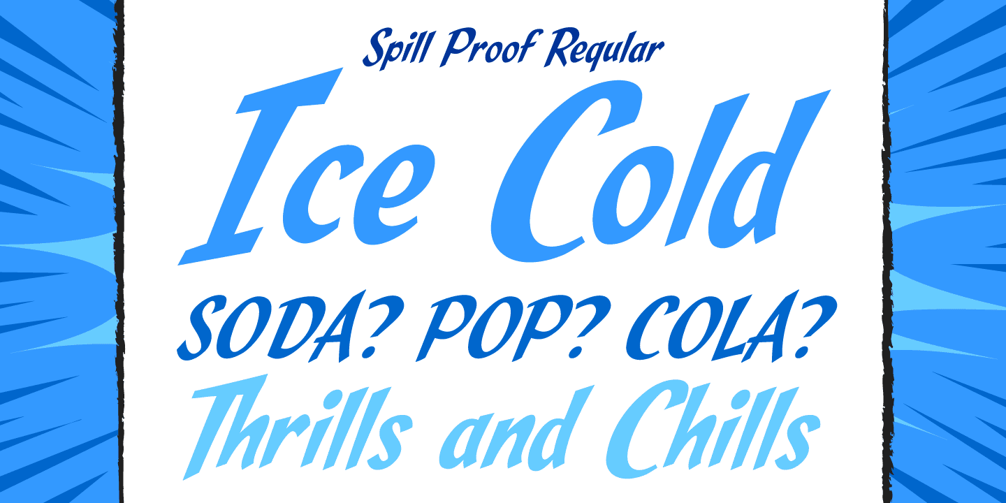 Spill Proof Font Poster #1