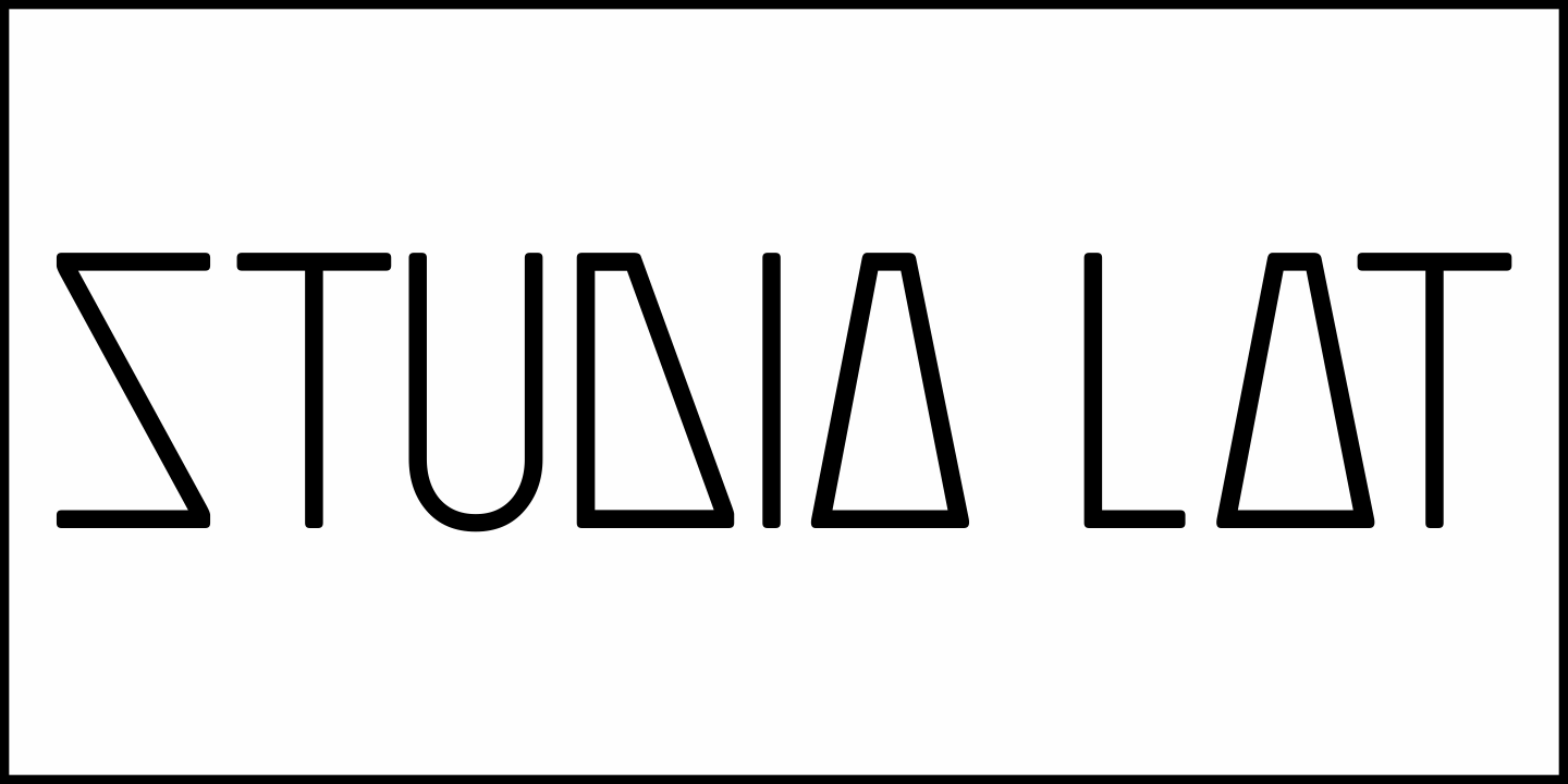 Studio Lot Font Poster #1