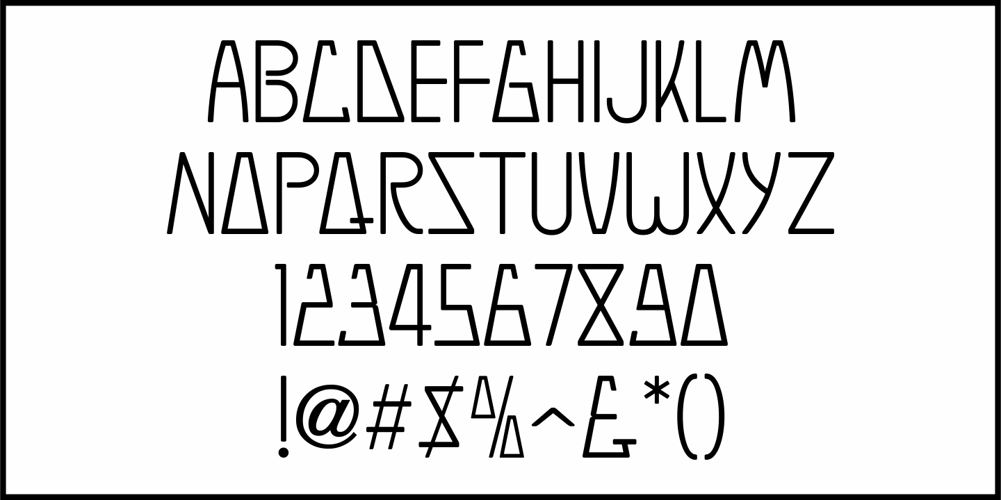 Studio Lot Font Poster #1
