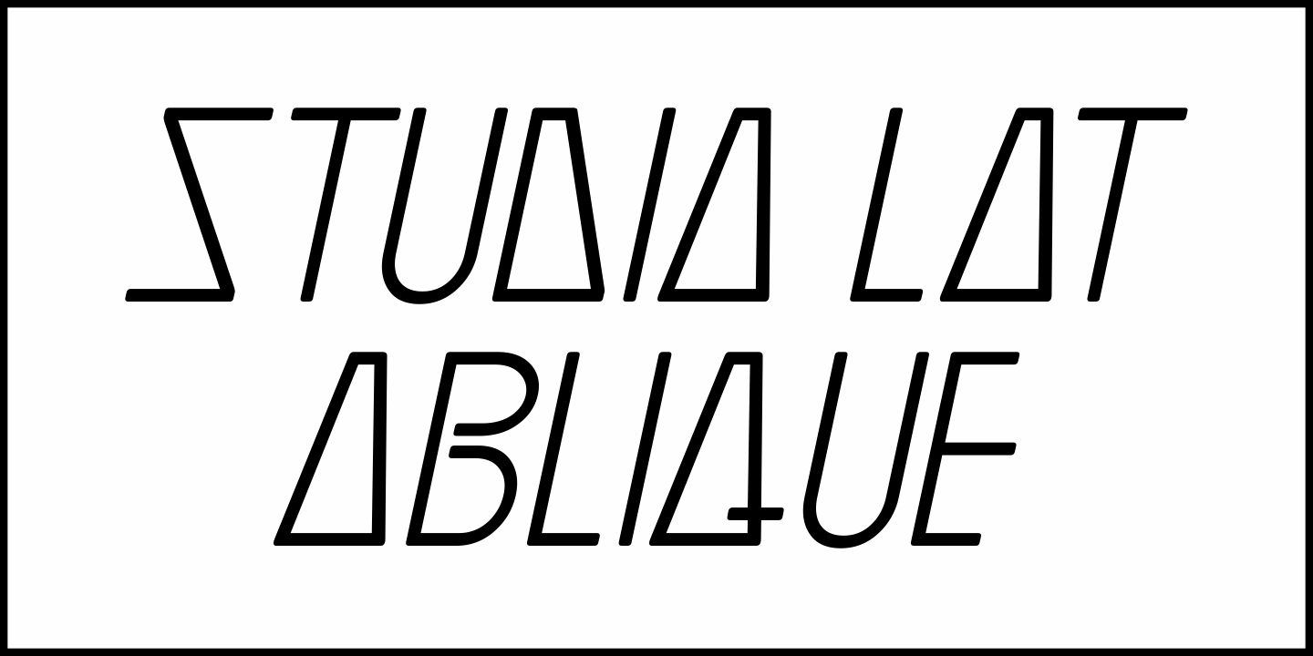 Studio Lot Font Poster #1