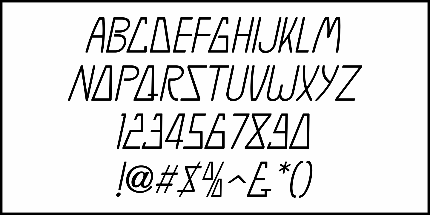 Studio Lot Font Poster #1