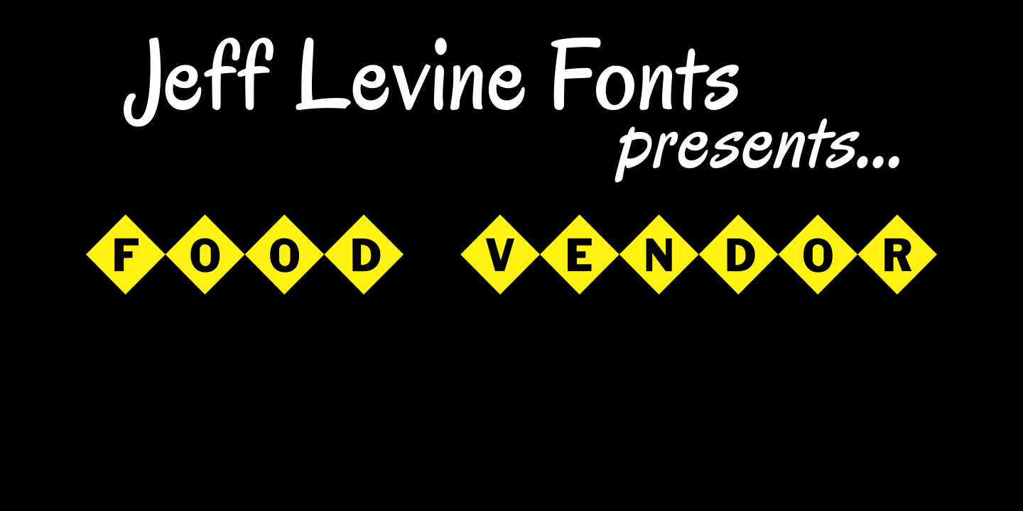 Food Vendor Font Family Poster