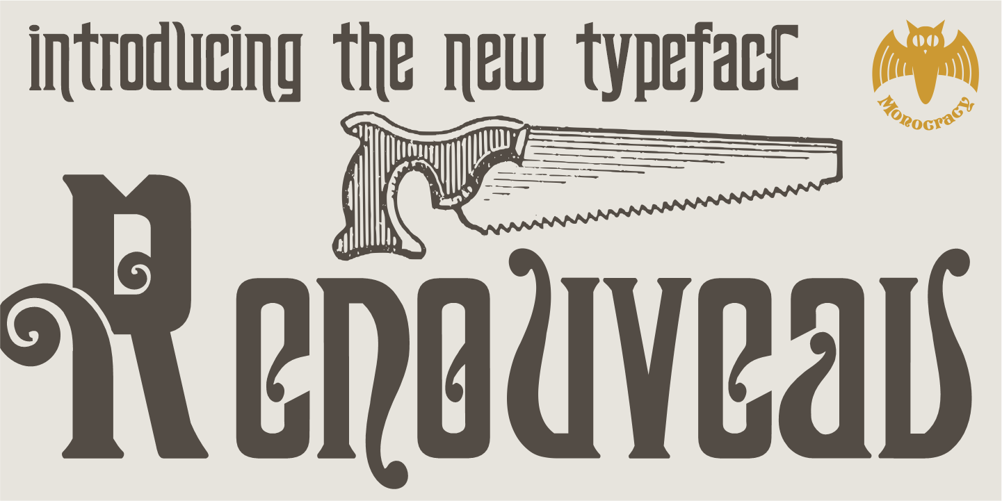 Renouveau Font Family Poster
