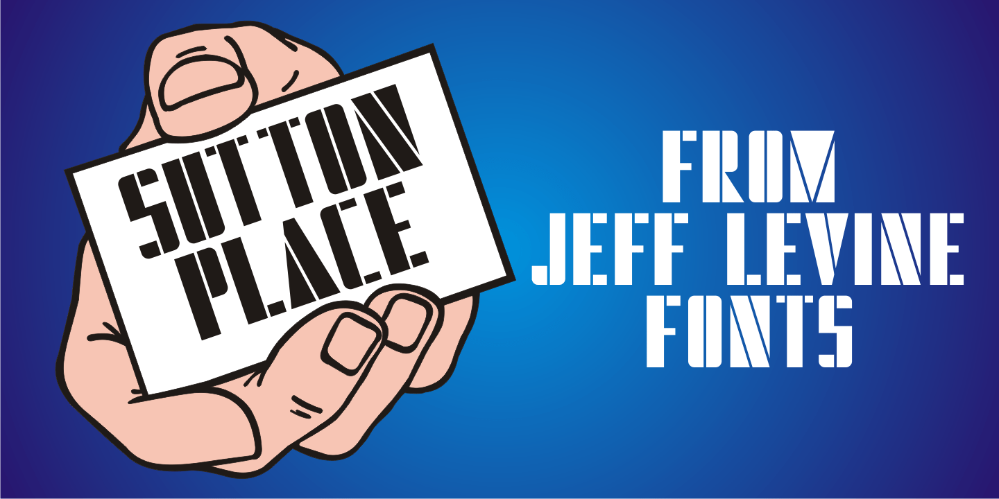 Sutton Place Font Family Poster