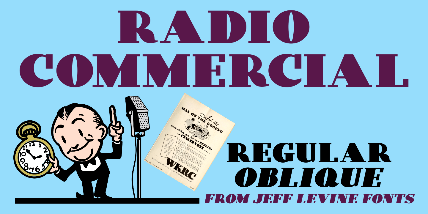 Radio Commercial Font Poster #1