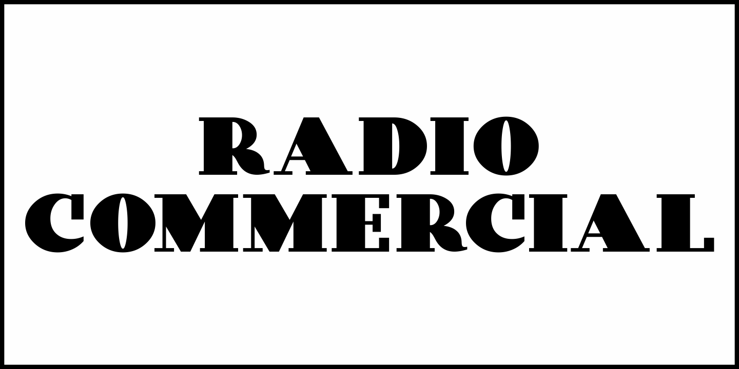 Radio Commercial Font Poster #2