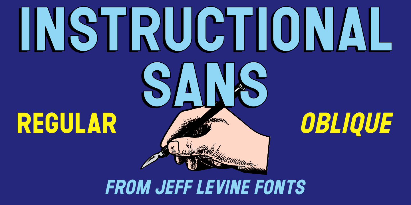 Instructional Sans Font Poster #1