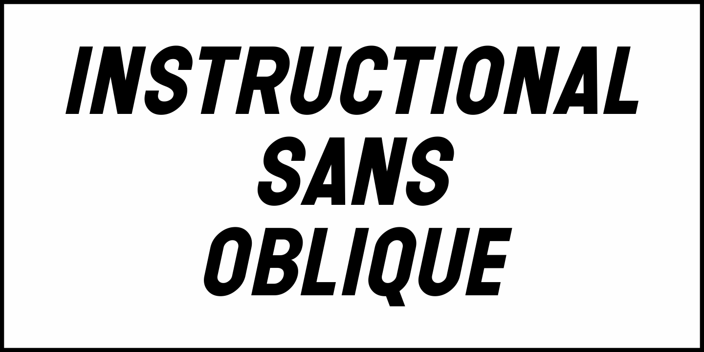 Instructional Sans Font Poster #1