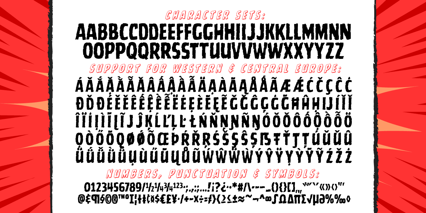 Battle Scarred Font Poster #1