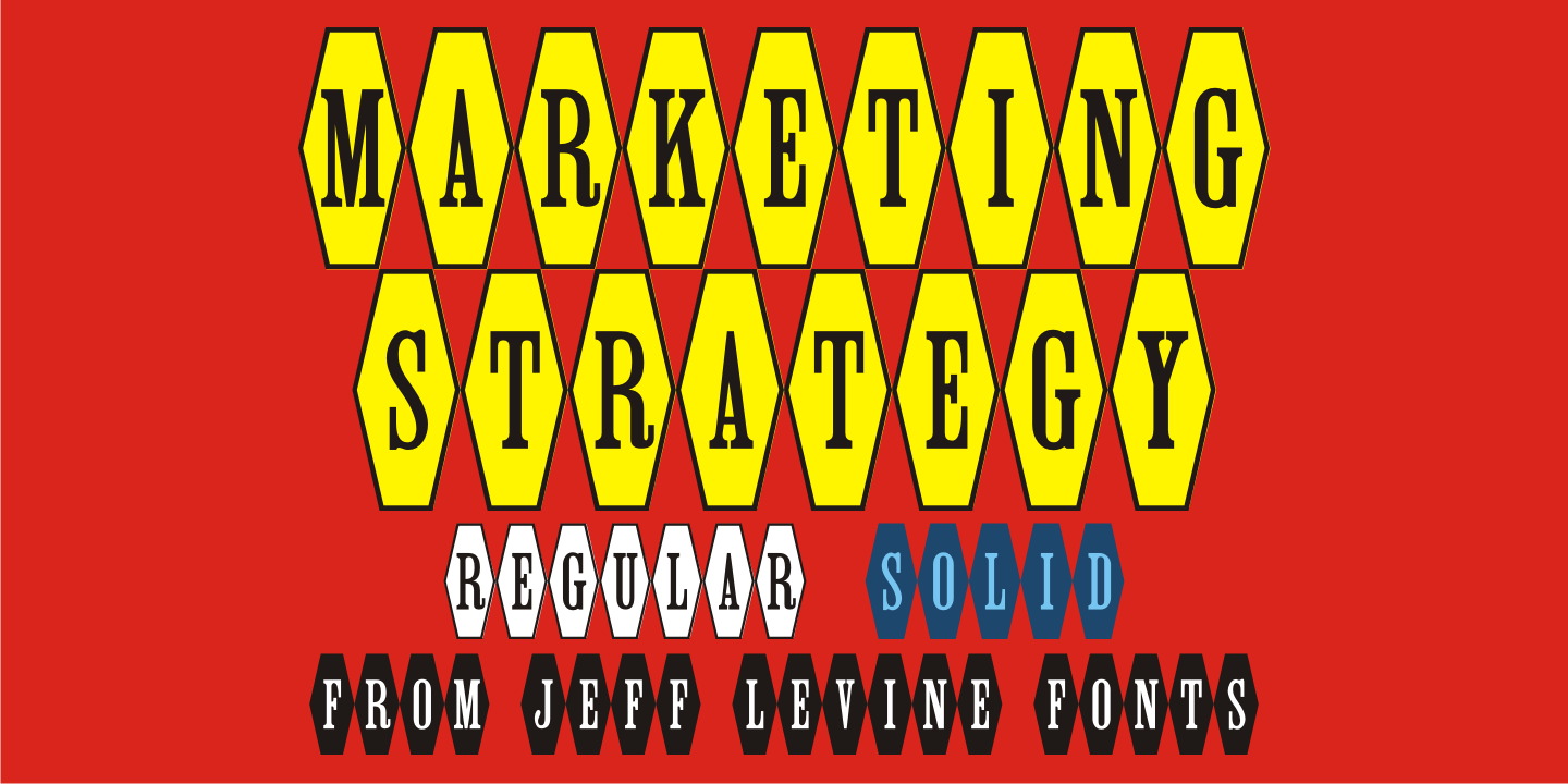 Marketing Strategy Font Family Poster