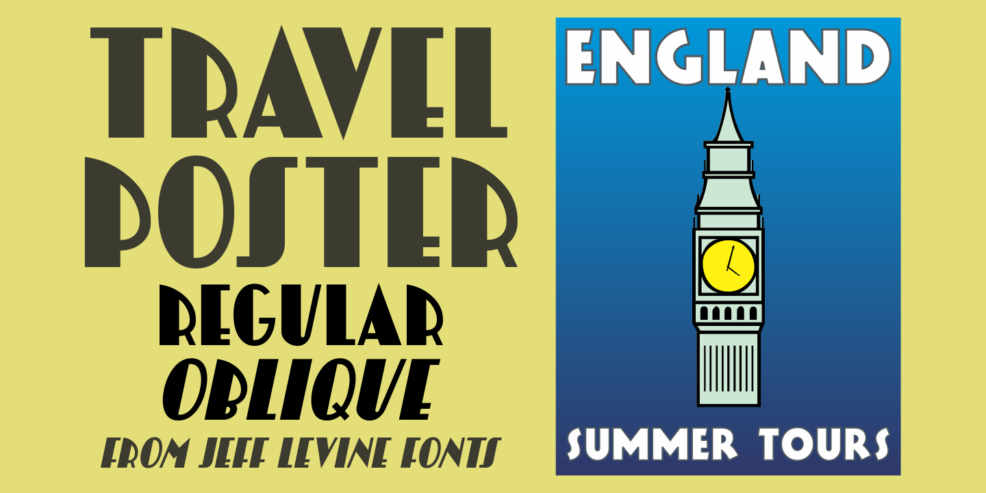 Travel Posters Font Poster #1