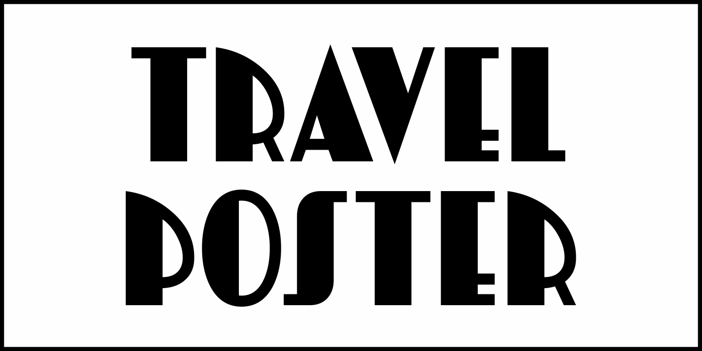 Travel Posters Font Poster #1
