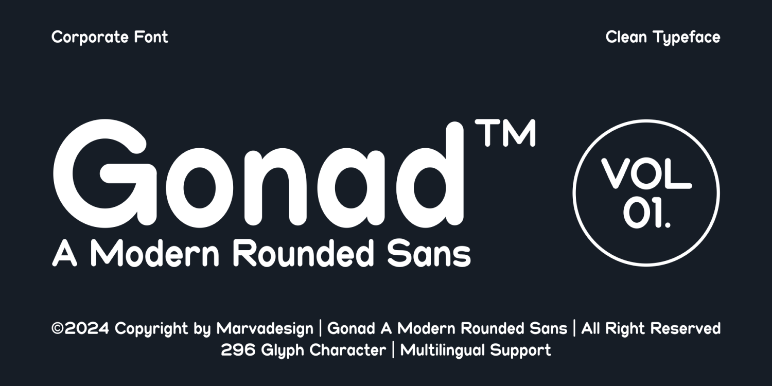 Gonad Font Poster #1