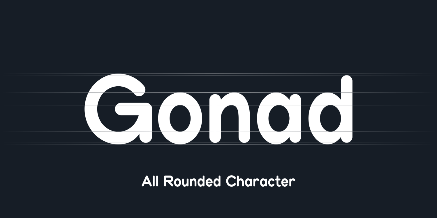 Gonad Font Poster #1