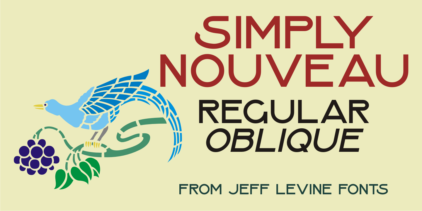 Simply Nouveau Font Family