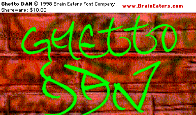 Ghetto Dan Font Poster #1