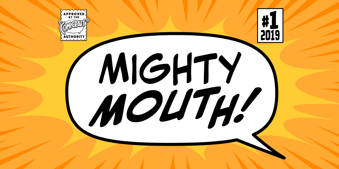 Mighty Mouth Font Poster #1