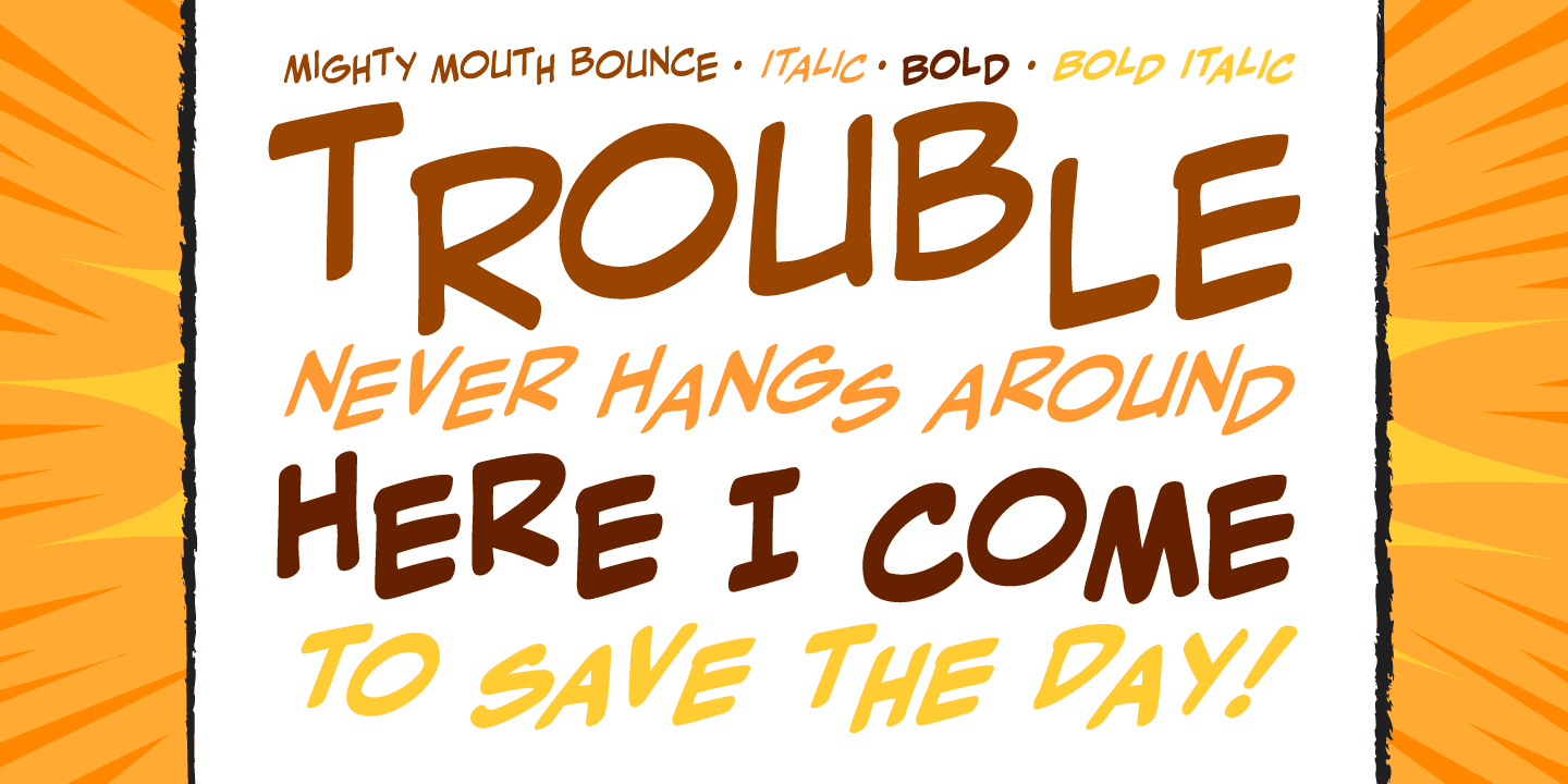Mighty Mouth Font Poster #1