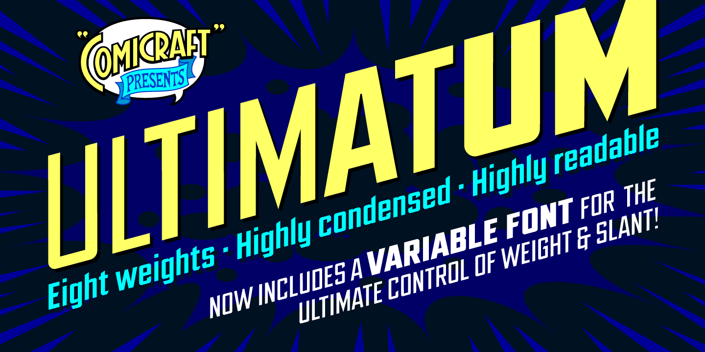 Ultimatum Font Poster