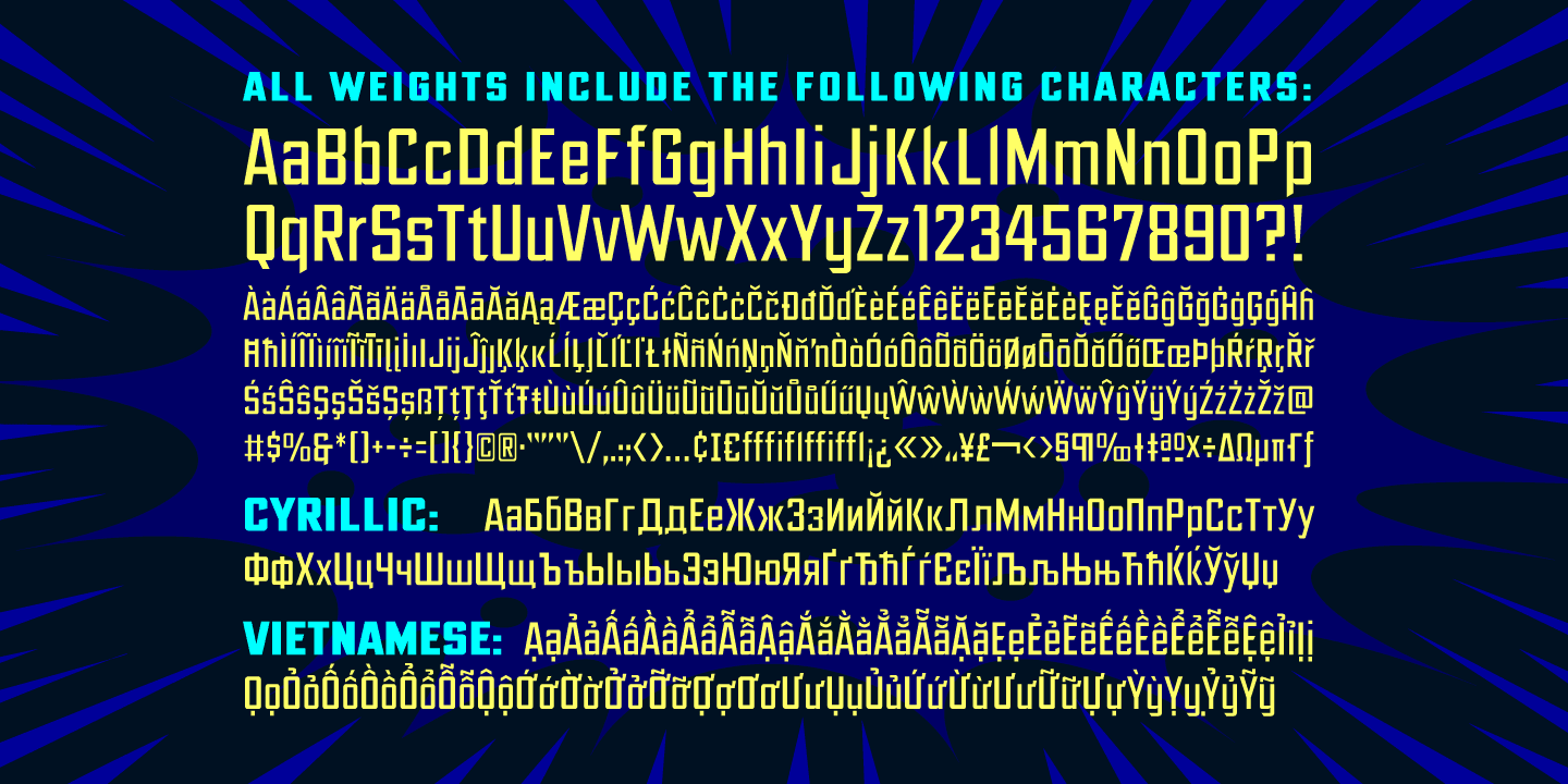 Ultimatum Font Poster #1