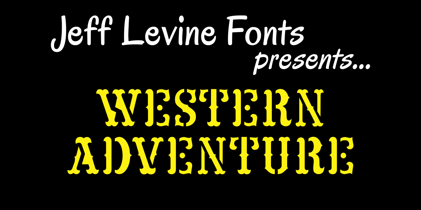 Western Adventure Font Poster #1