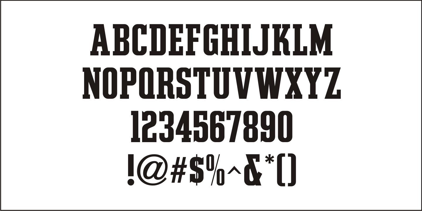 Slab Compact Font Poster #3