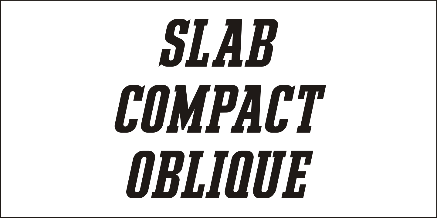 Slab Compact Font Poster #4