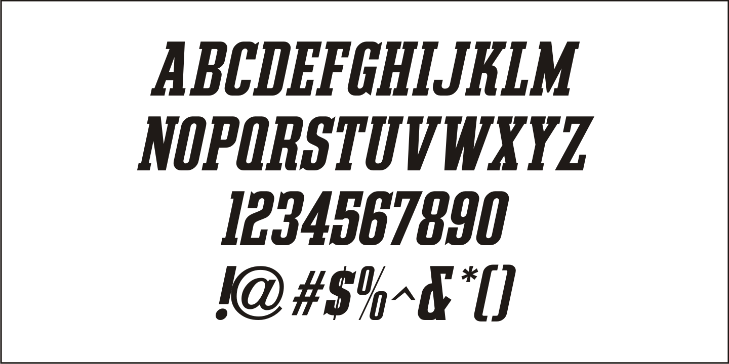 Slab Compact Font Poster #5