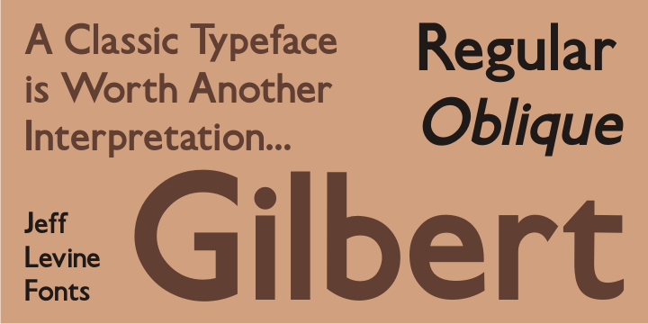 Gilbert Font Family Poster