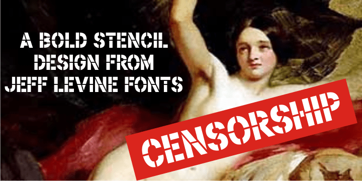 Censorship Font Family Poster