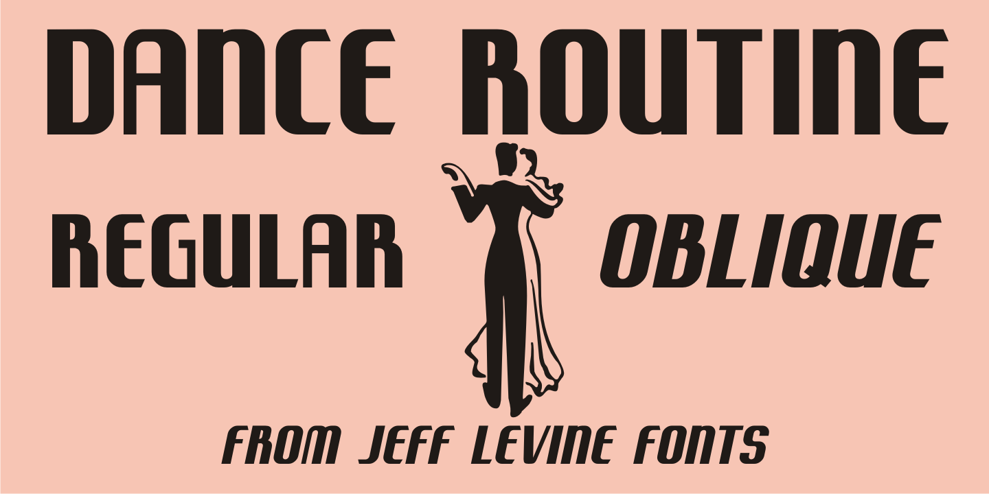 Dance Routine Font Family Poster