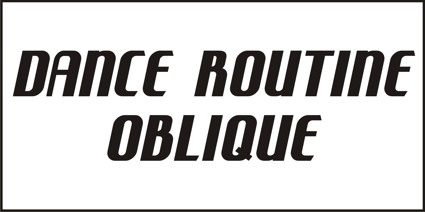 Dance Routine Font Poster #4