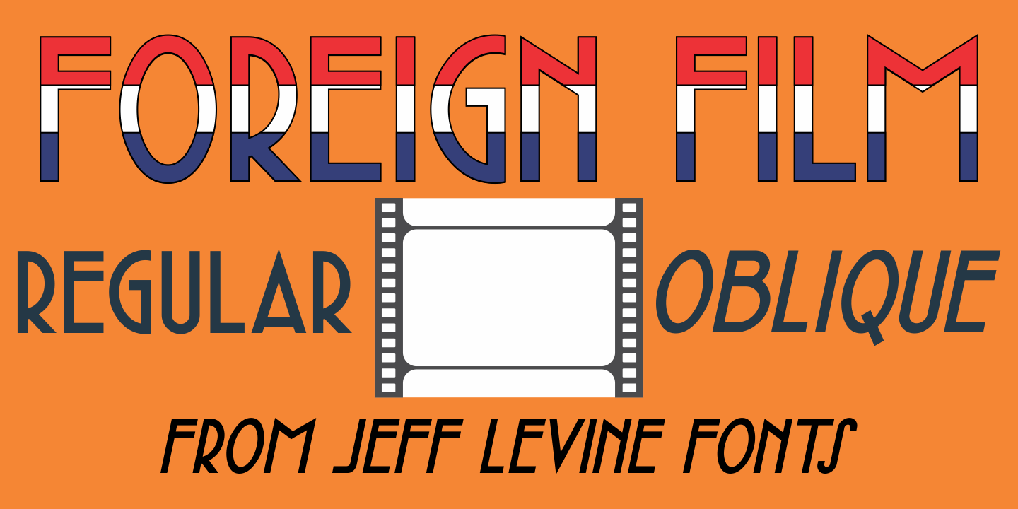 Foreign Film Font Poster #1