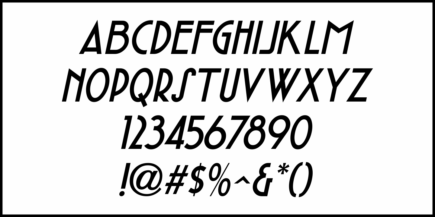 Foreign Film Font Poster #1