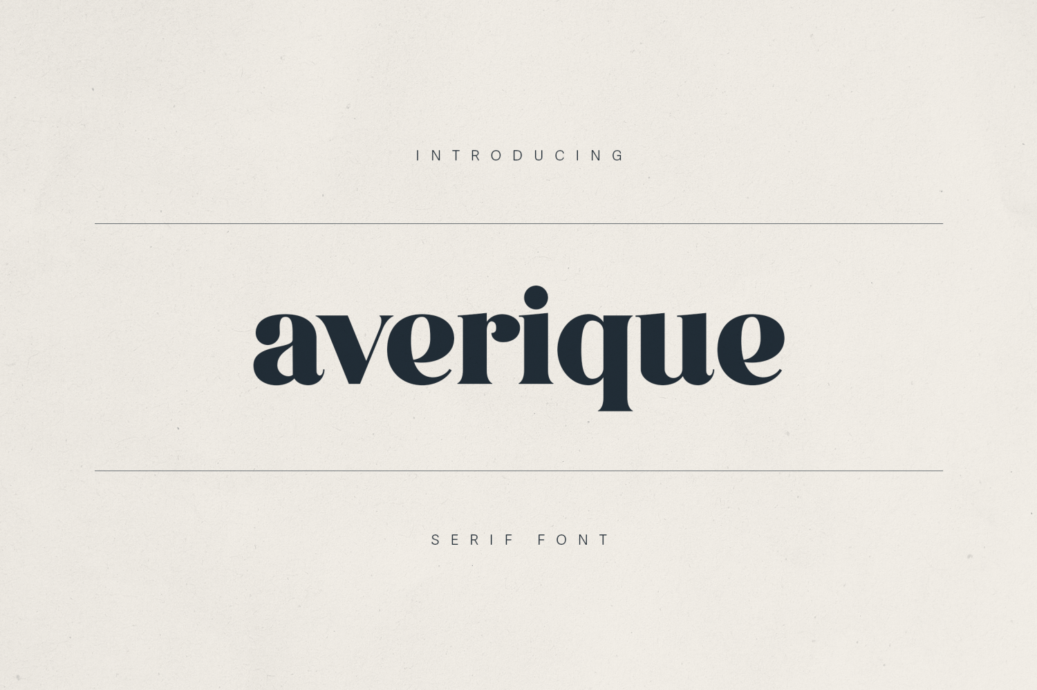 Averique Font Poster #1
