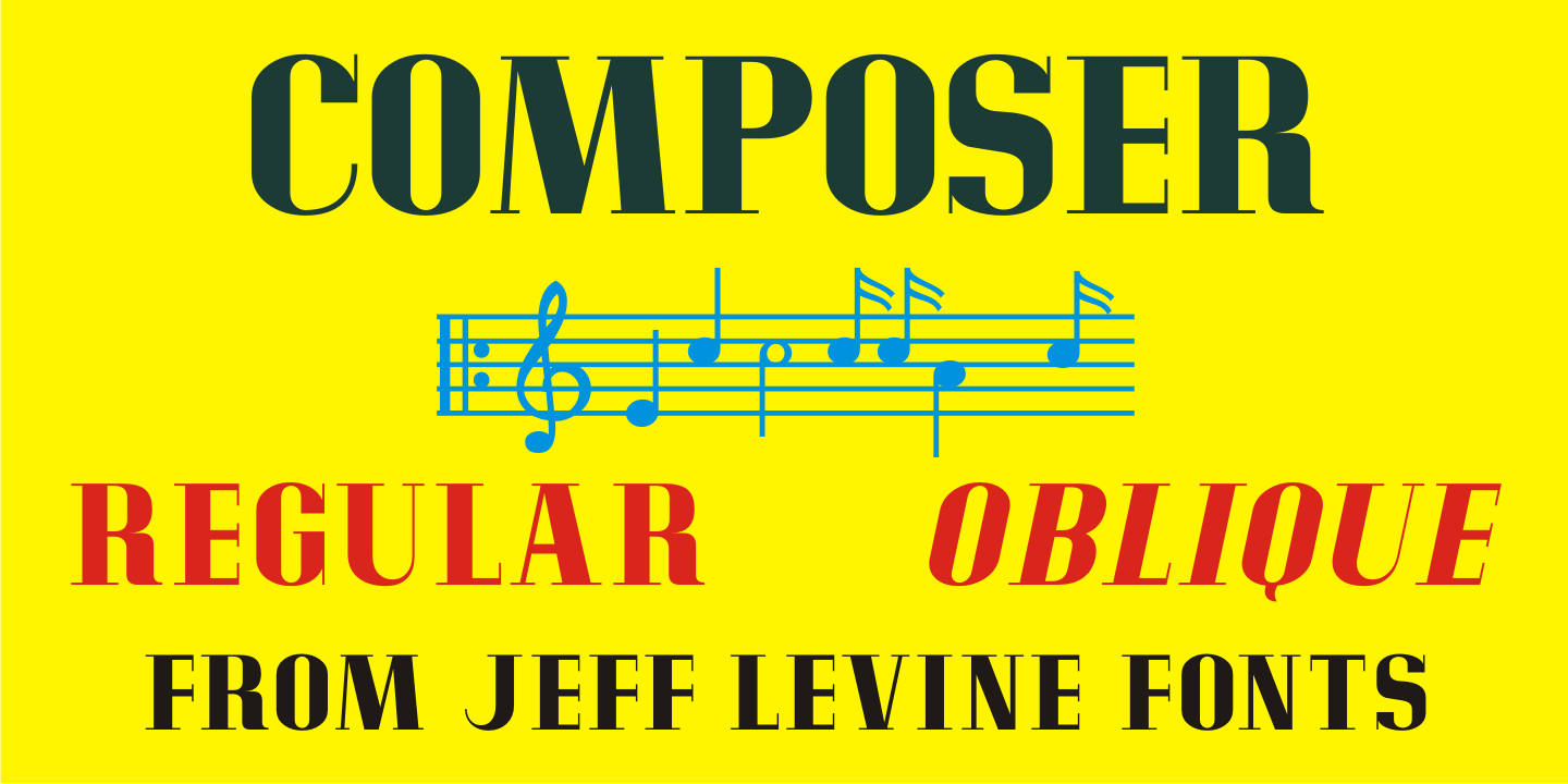 Composer Font Poster #1