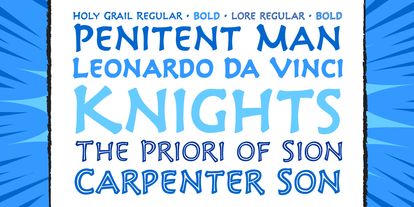 Holy Grail Font Poster #1