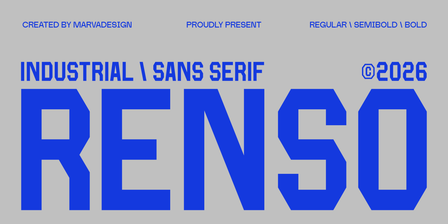 Renso Font Poster #1