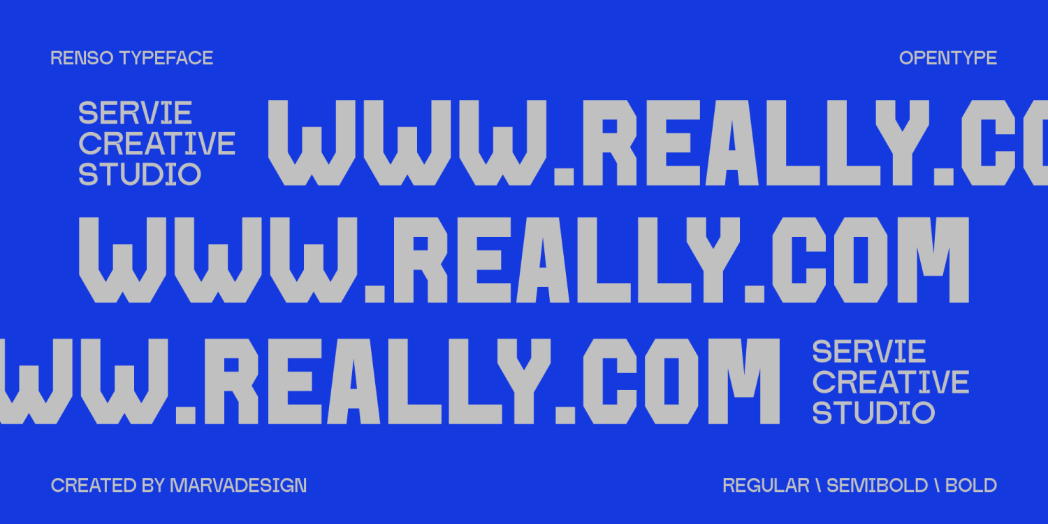 Renso Font Poster #10