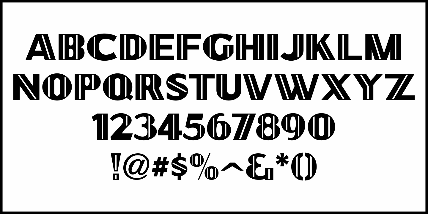 Film Stage Font Poster #3