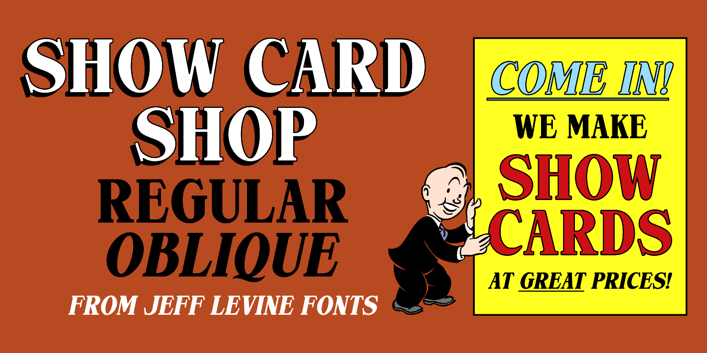 Show Card Shop Poster