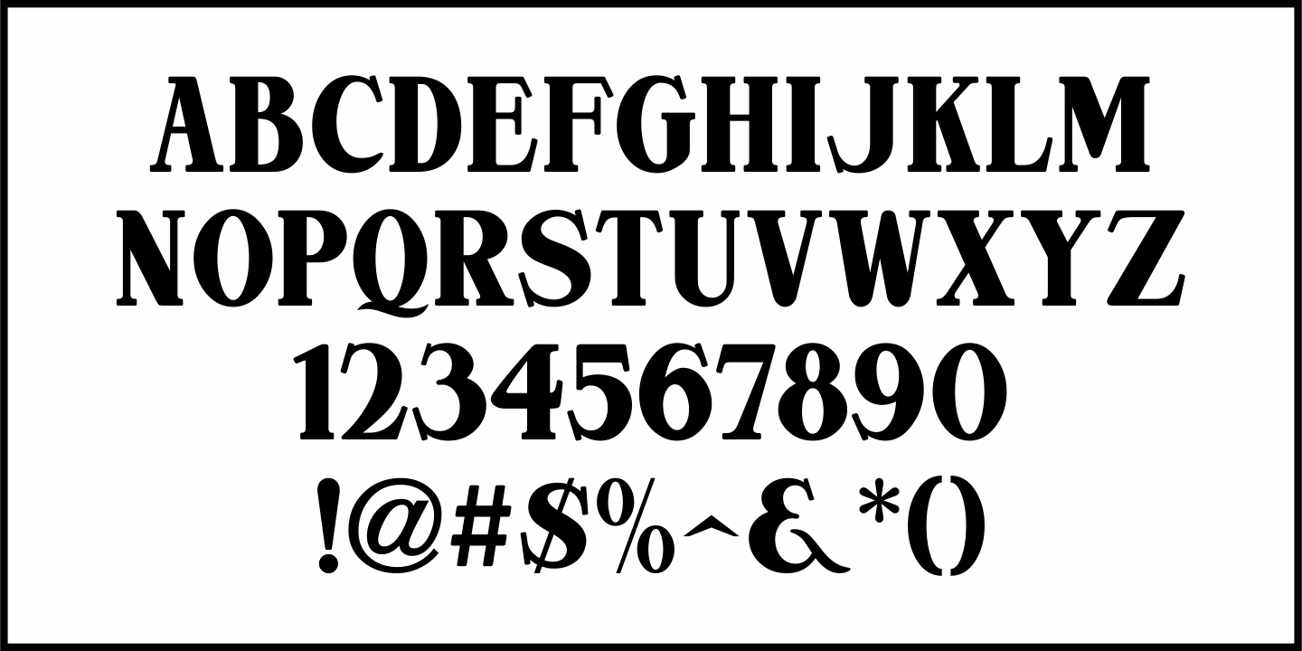 Show Card Shop Font Poster #1