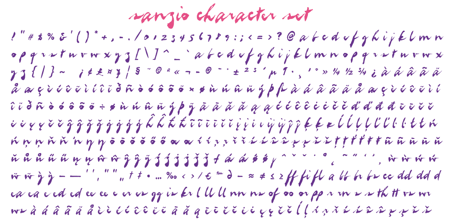Sanzio Font Poster #1