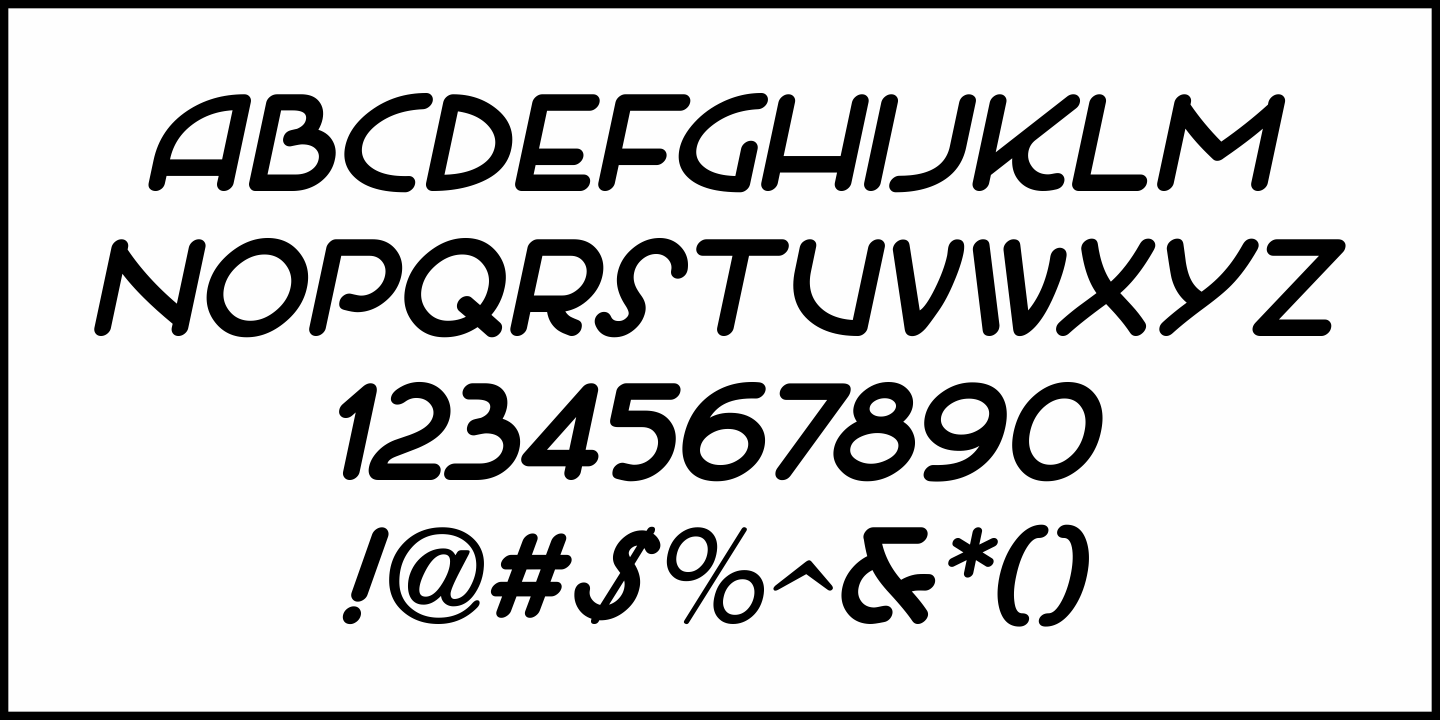 Show Card Work Font Poster #1