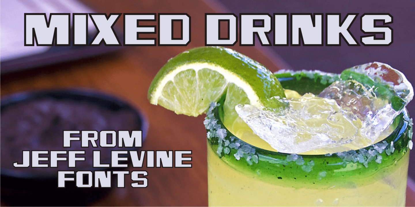 Mixed Drinks Font Family Poster