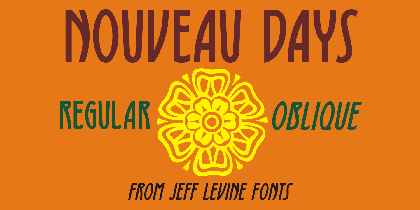 Nouveau Days Font Poster #1