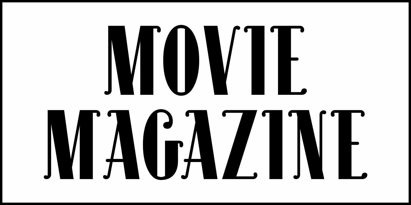 Movie Magazine Font Poster #1