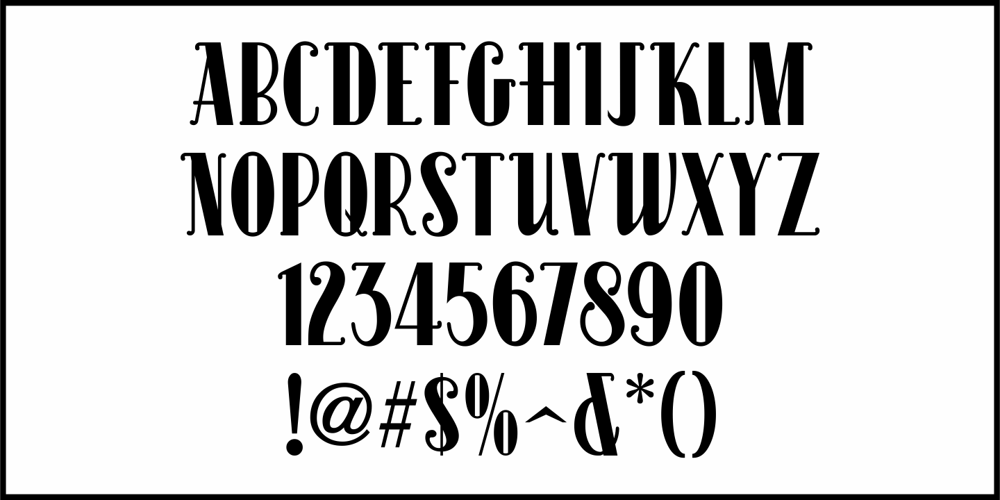 Movie Magazine Font Poster #1